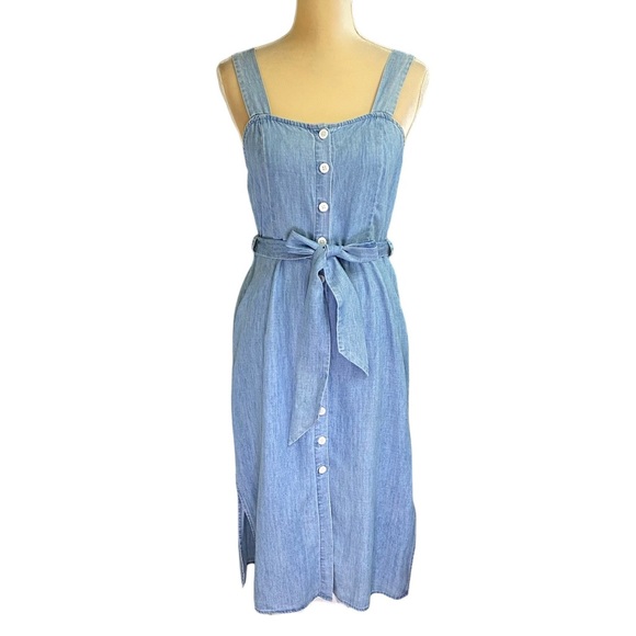 Rails Clement Chambray Linen Tencel Midi Dress - Picture 2 of 10